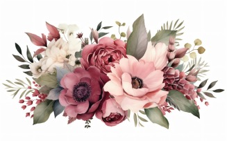 Watercolor Floral Background 289