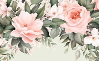 Watercolor Floral Background 301