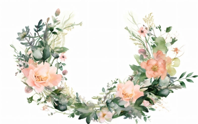 Watercolor Floral Background 305