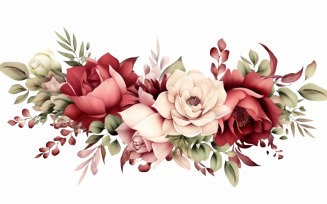 Watercolor flowers Background 272