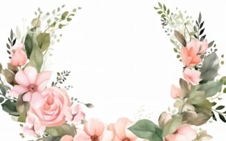 Watercolor flowers Background 302