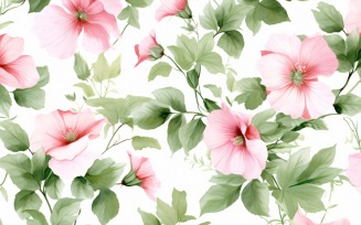Watercolor flowers wreath Background 251