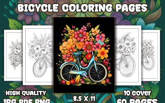 Bicycle Coloring Pages for KDP Interior