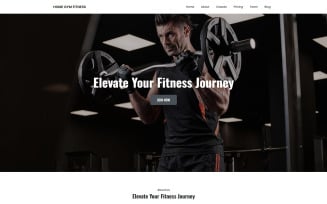 Home Gym Fitness Landing Page Template