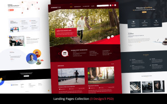 Landing Pages Collection - A Collection of 3 Landing Pages