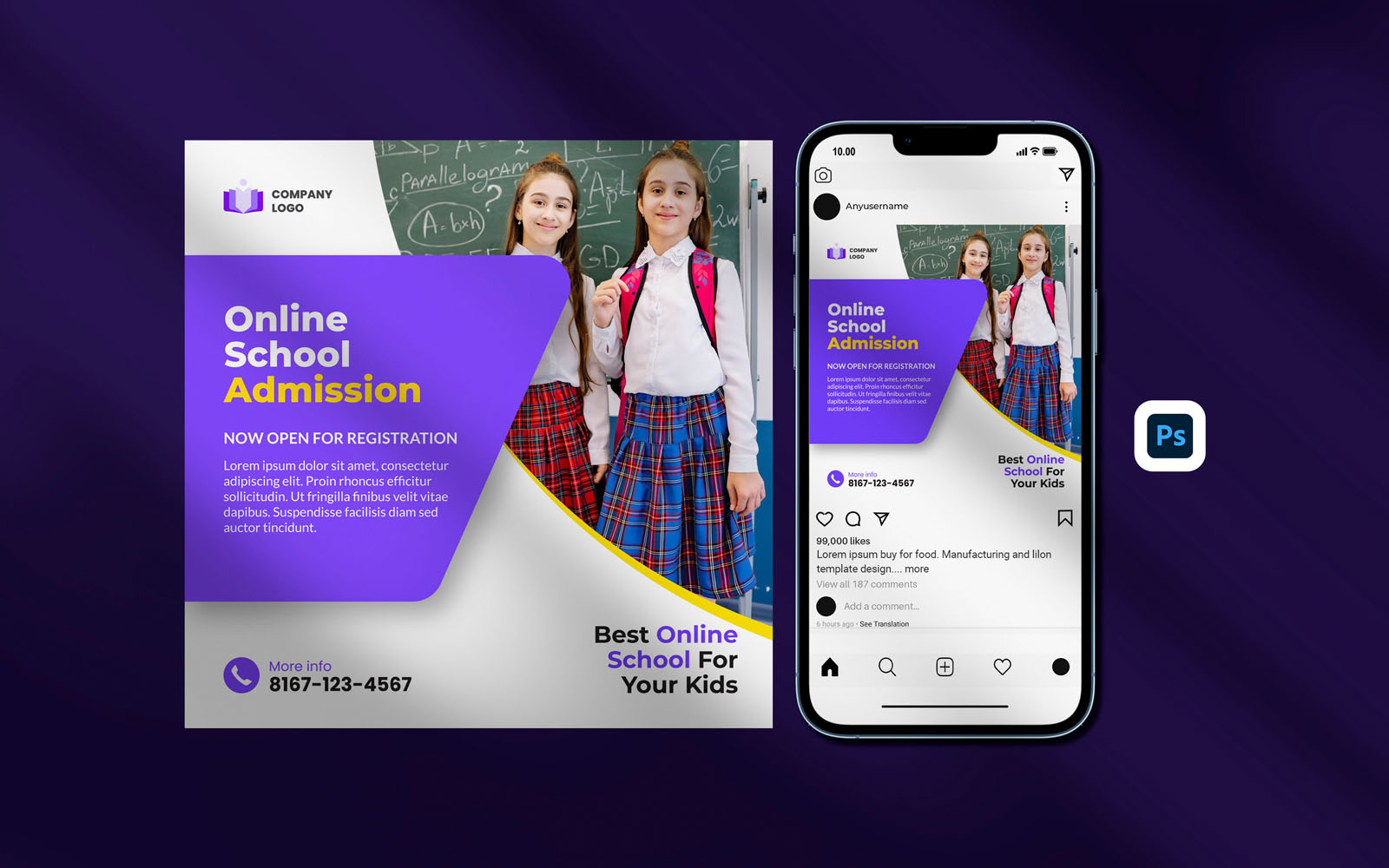 Template #363448 Admission Kids Webdesign Template - Logo template Preview