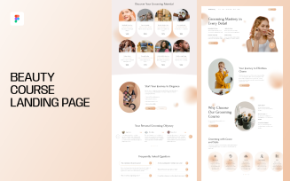 Beauty Course Landing Page