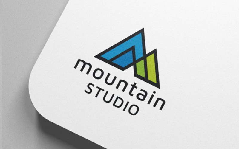 Mountain Studio Pro Branding Logo Logo Template