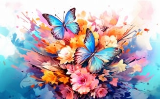 Watercolor Floral Background 311