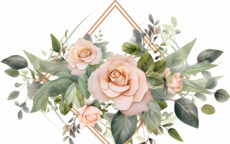 Watercolor Floral Background 319