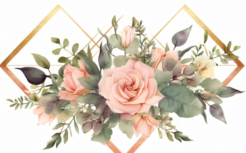 Watercolor Floral Background 323