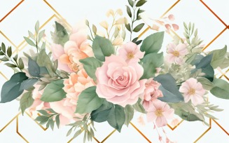 Watercolor Floral Background 326