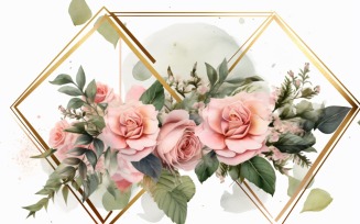 Watercolor Floral Background - 330