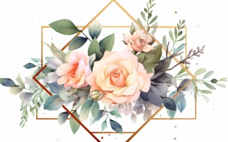 Watercolor Floral Background 334