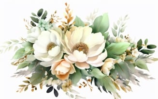Watercolor Floral Background 338