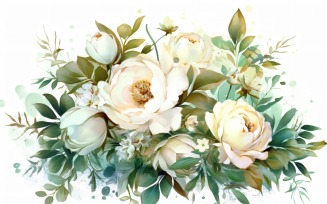 Watercolor Floral Background 342