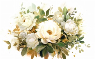 Watercolor Floral Background 350