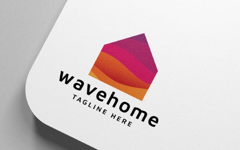 Wave Home Pro Branding Logo Logo Template