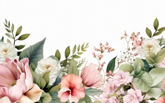 Watercolor Floral Background 364
