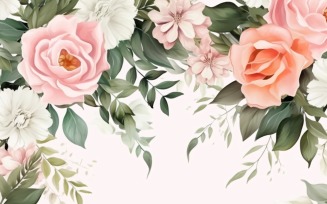 Watercolor Floral Background 368