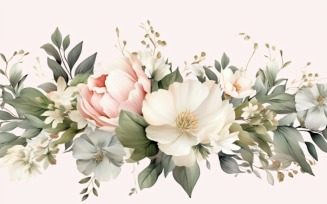 Watercolor Floral Background 378