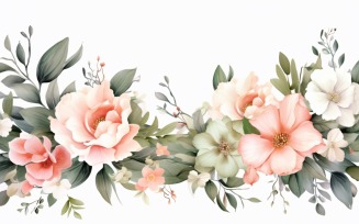 Watercolor Floral Background 381