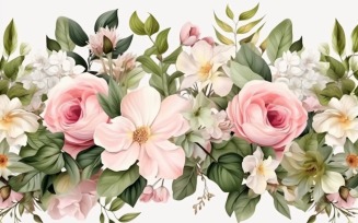 Watercolor Floral Background 385