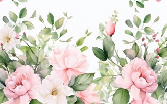 Watercolor Floral Background 389