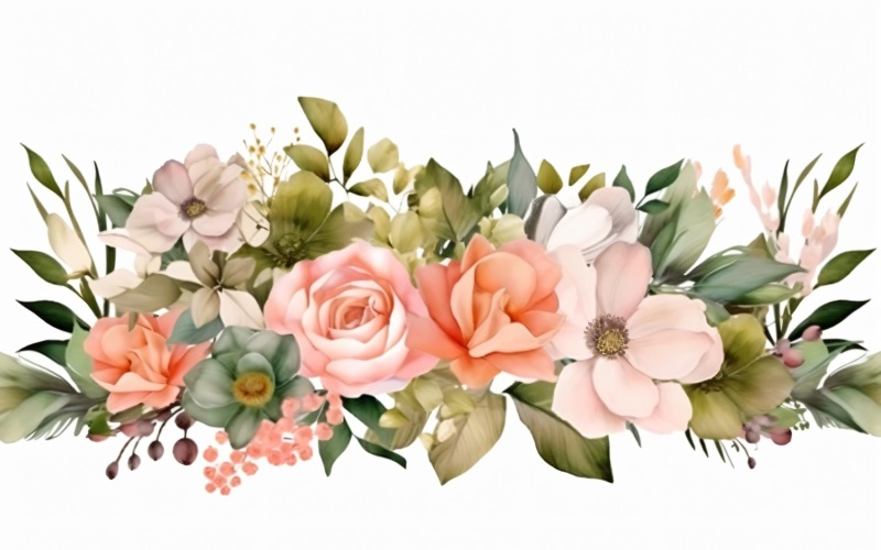 Watercolor Floral Background 397