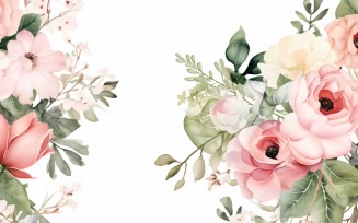 Watercolor flowers Background 365