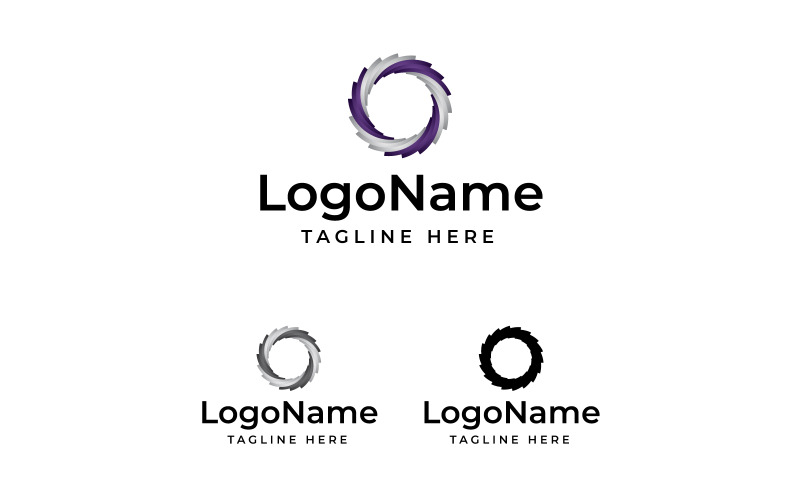3d Logo, Circle Logo, Saw Blade Logo, Carpenter Logo, Dynamic Logo, Tech Logo, Techno, Communication Logo Template