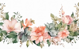 Watercolor Floral Background 401