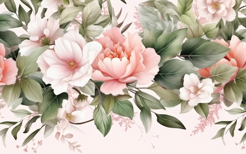 Watercolor Floral Background 405