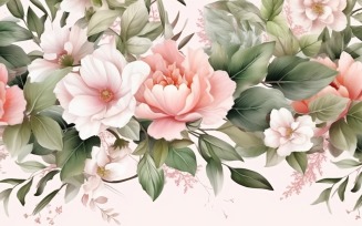 Watercolor Floral Background 405