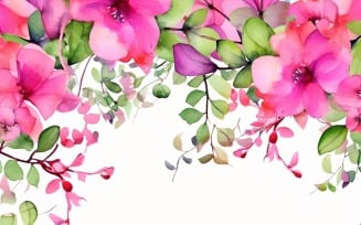Watercolor Floral Background 423