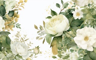 Watercolor Floral Background 430
