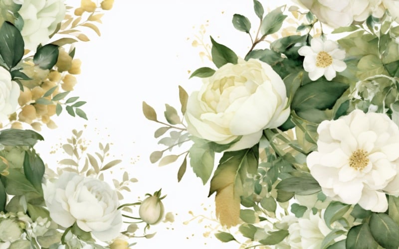 Watercolor Floral Background 430