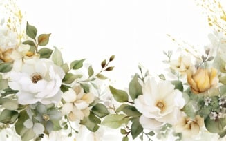 Watercolor Floral Background 435