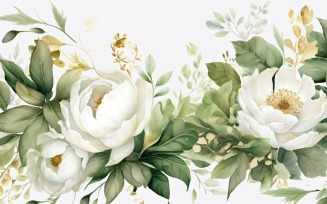 Watercolor Floral Background 459