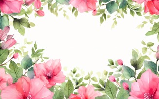 Watercolor floral wreath Background 421