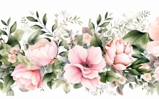 Watercolor flowers Background 415