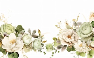 Watercolor flowers Background 456