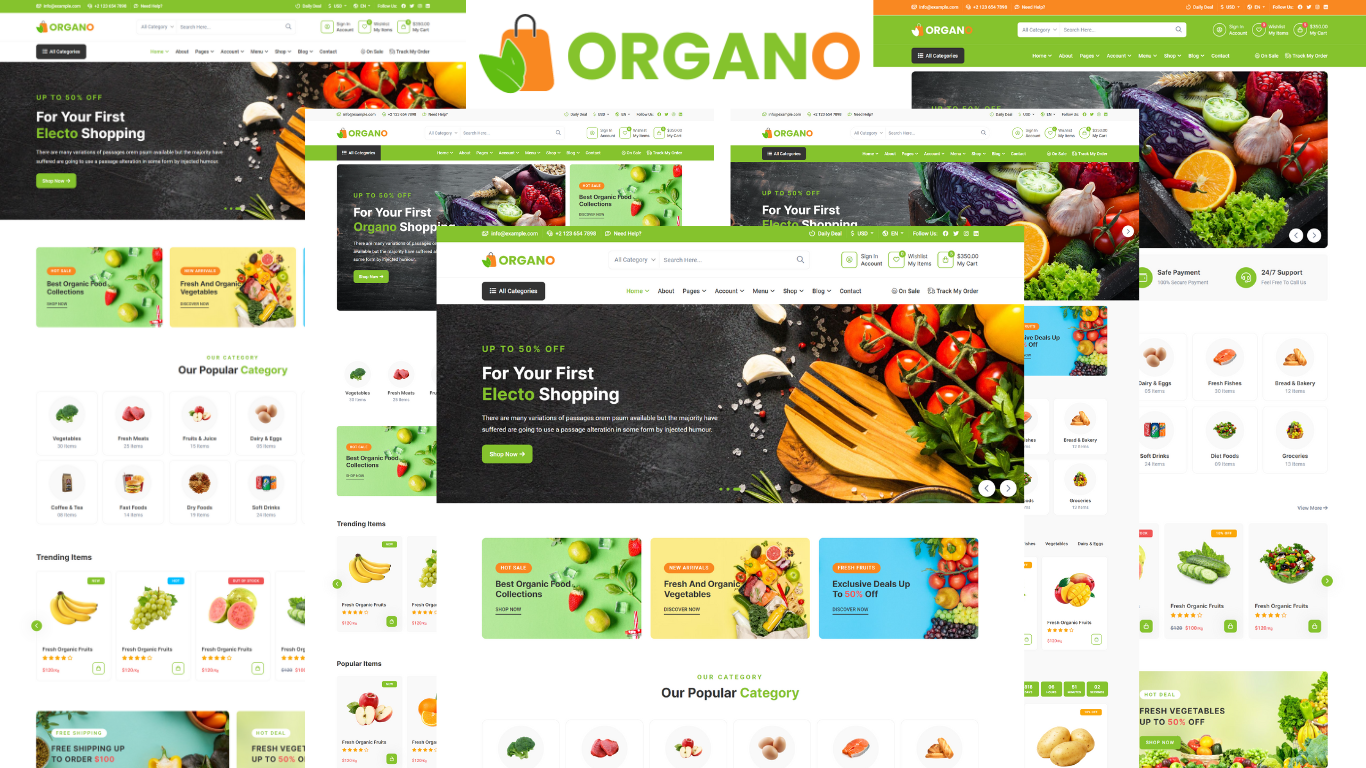 Organo - Grocery Store And Supermarket HTML5 Template