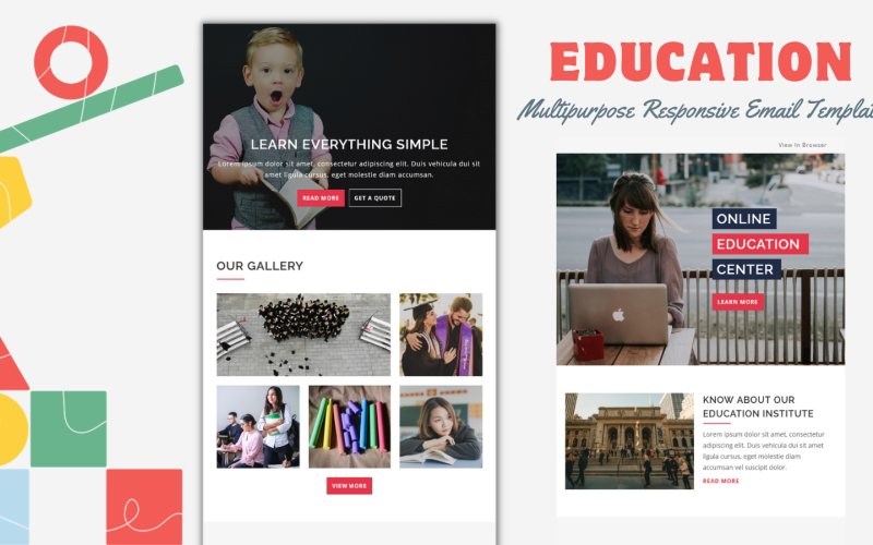 Education – Multipurpose Responsive Email Template Newsletter Template