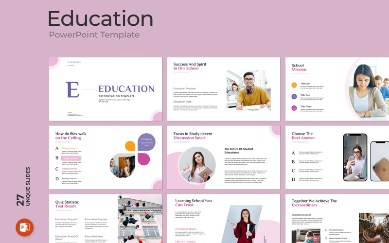Educattion PowerPonit Presentation Template PowerPoint Template