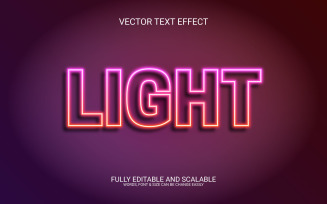 Light Editable Vector Eps Text Effect Design Illustration