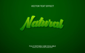 Nature 3D Fully Editable Vector Eps Text Effect Template Design