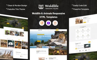 Woldlife – Animals Responsive Website Template