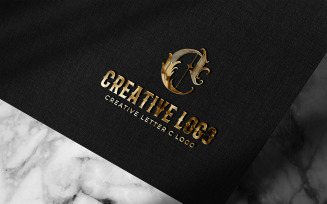 Creative Letter C Luxurious Logo template