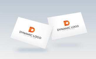 3D Letter D Logo Template